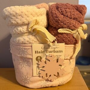 Hair Turbans - Pink and Brown